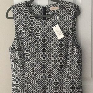 Gorgeous Tory Burch navy and cream dress. NWT
